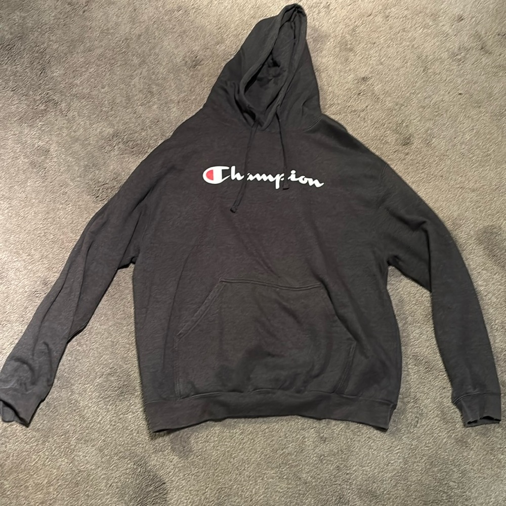 XL dark grey champion hoodie